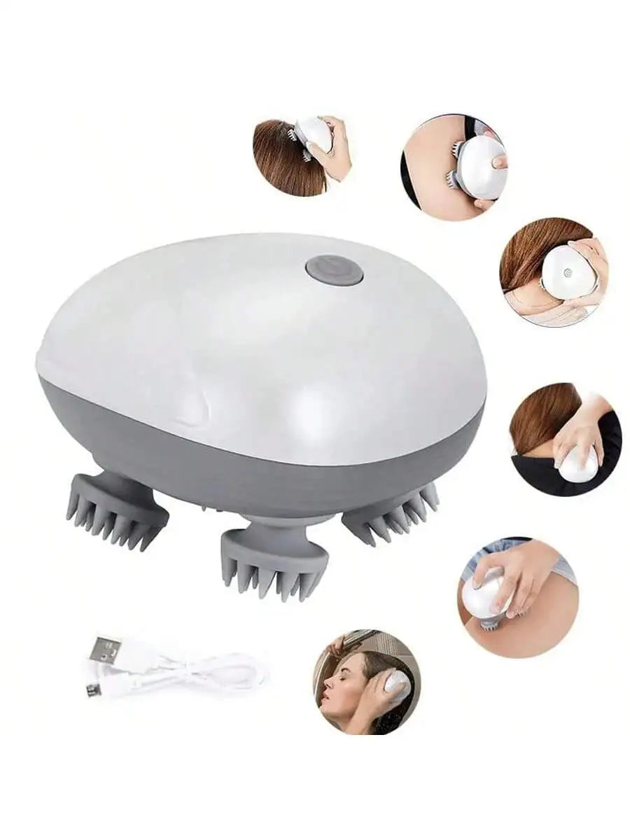 Electric Head Massager & Pet Massager, High Frequency Vibration Scalp Massage For Deep Relaxation Relieve Stress, Rechargeable