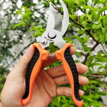One set, branch scissors, stainless steel fruit scissors, multi-functional branch scissors, garden scissors, anti-slip, labor-saving, manual pruning scissors