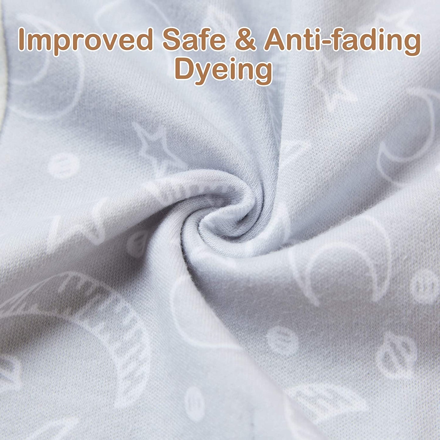 Soft & Breathable Baby Swaddle Blanket for 3-6 Months, Organic Cotton Baby Sleep Swaddle Sack, Infant Swaddle Bag for Baby 3-6 Months with Baby-Friendly Hook & Loop Fatsener