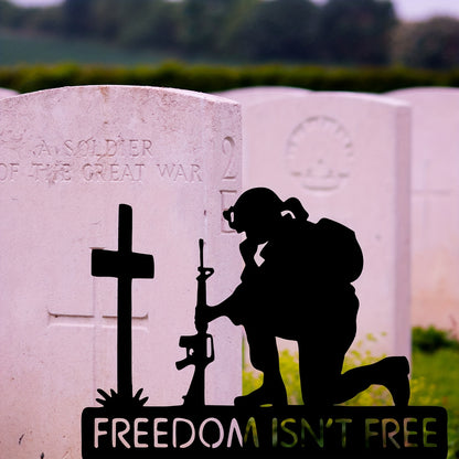 1pc, Soldiers Garden Ornament Patriotic Garden Stakes Fourth Of July Yard Art Deco Garden Stakes Soldiers Independence Day Statue Veterans Day Yard Ornament Outdoor Yard Lawn Patriotic Decoration