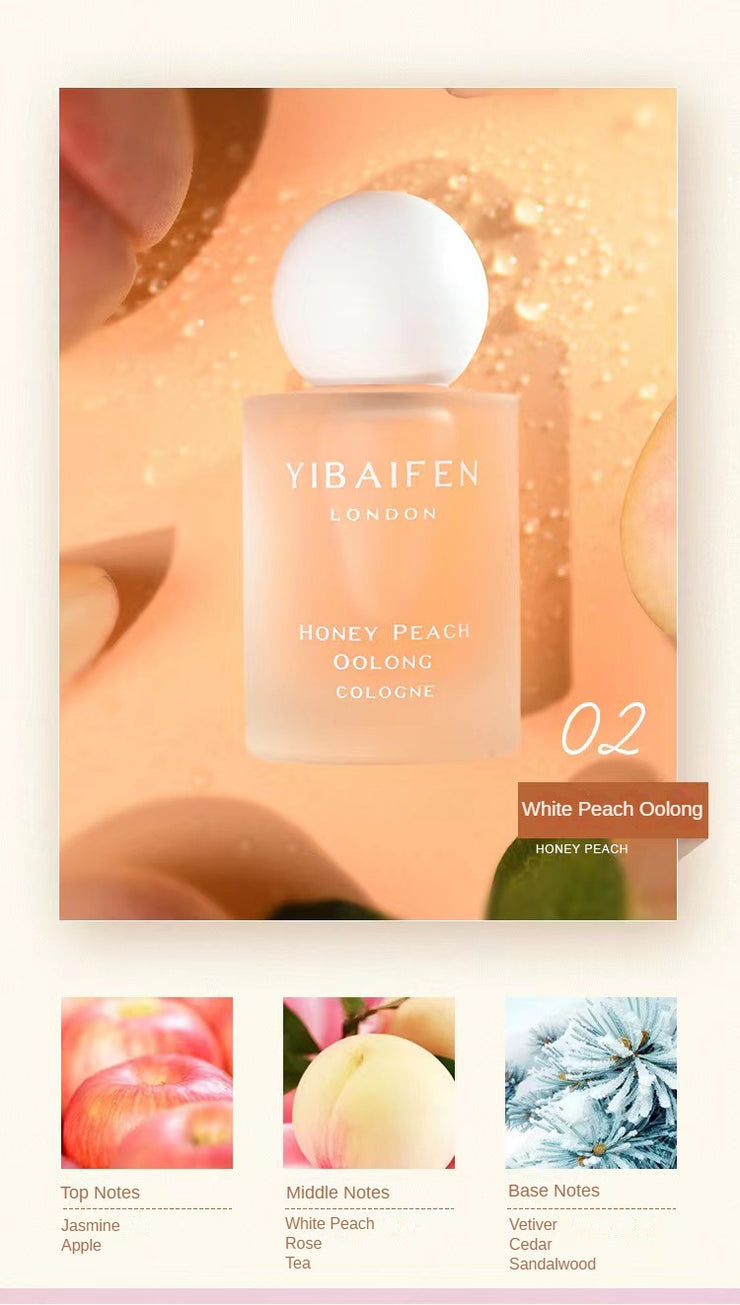 1.7FL.OZ. Honey Peach Cherry Blossom Perfume Spray - Long-Lasting, Natural Fragrance for Women, Parfum Cologne with Floral Notes - Cruelty-Free, Vegan-Friendly