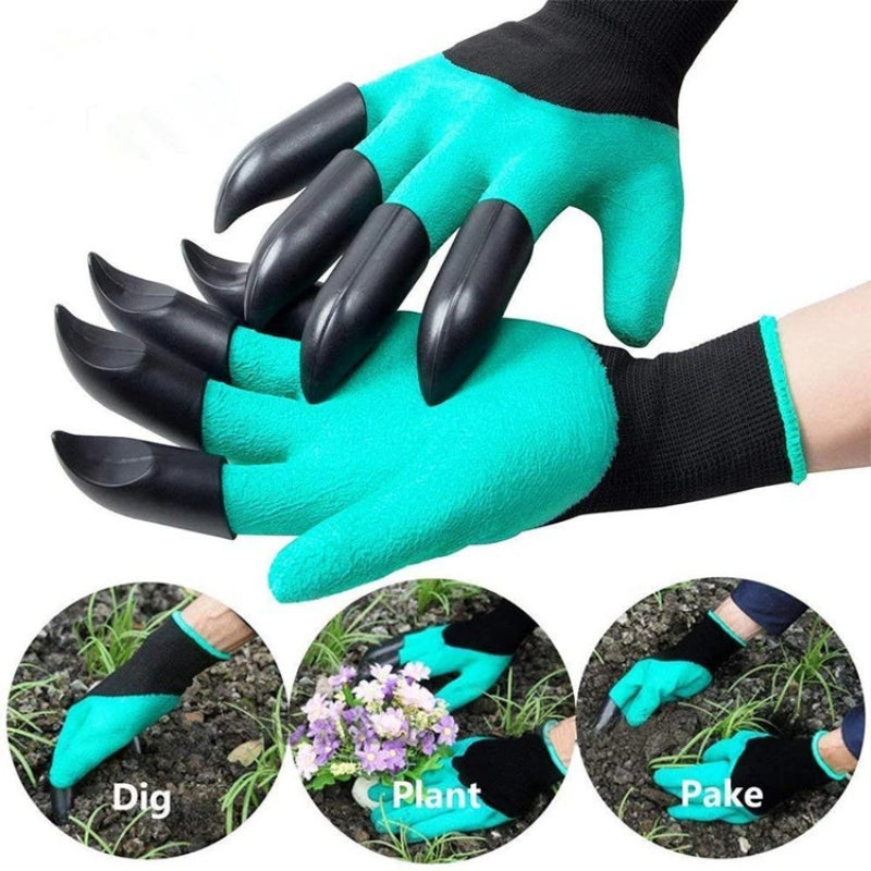 Effortlessly Dig, Plant, Weed & Seed with Garden Gloves With Claws - Protect Your Fingers & Nails!