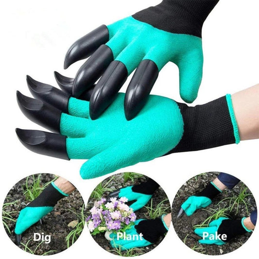 Effortlessly Dig, Plant, Weed & Seed with Garden Gloves With Claws - Protect Your Fingers & Nails!