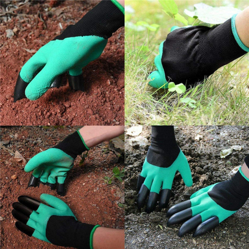 Effortlessly Dig, Plant, Weed & Seed with Garden Gloves With Claws - Protect Your Fingers & Nails!