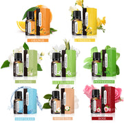Aromatherapy Essential Oils For Aromatherapy Diffuser & Humidifier, Natural And Long-lasting Fragrance - Rose Petal, Jasmine, Lily Flower, Deep Ocean, White Tea, Freesia, Mint Leaf