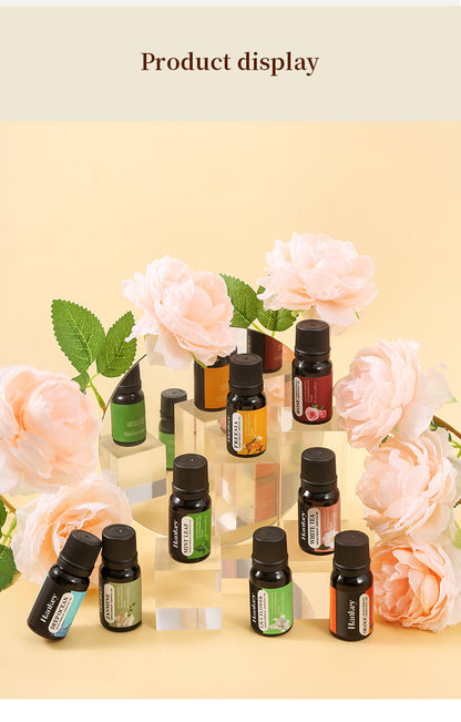 Aromatherapy Essential Oils For Aromatherapy Diffuser & Humidifier, Natural And Long-lasting Fragrance - Rose Petal, Jasmine, Lily Flower, Deep Ocean, White Tea, Freesia, Mint Leaf
