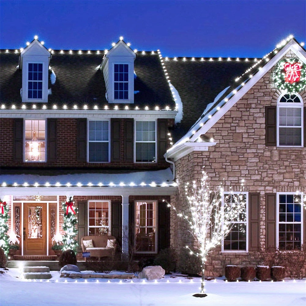 1pc, 50/100/200/300 LED Solar Light Outdoor Waterproof With 8 Modes Copper Wire Fairy Garland String Lights For Party Wedding Patio Garden Lawn Pathway Solar Power Lamp Christmas Decoration, Halloween Decorations Lights Outdo