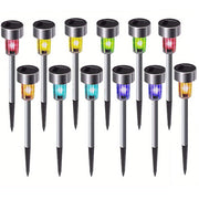 1 pack/ 8 pack/10 pack/12 pack Solar Powered Stainless Steel LED Landscape Lights, Outdoor Pathway Lights for Garden, Patio, Lawn - 1 Pack/8 Pack/10 Pack/12 Pack