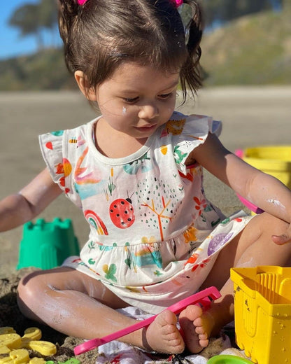 Toddler Girls Clothes Cotton Short Sleeve Casual Girls Dresses for Kids 2-7 Years