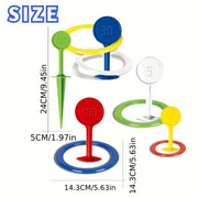 Fun Outdoor Sports Game Set for Kids & Adults - Rainbow Throwing Rings for Beach, Garden, Lawn & Backyard! Christmas, Halloween, Thanksgiving gifts