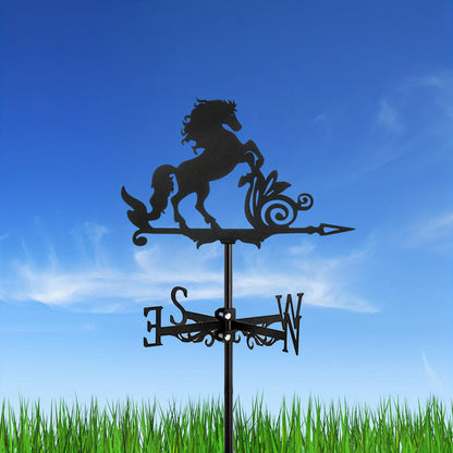 1pc, New Metal Animal Horse Wind Sign, Vertical Decorative Roof Wind Sign Garden Yard Decoration, For Roof Garden, Garden Shed, Home, Fence Column, Greenhouse, Barn Or S Hed Wind Sign