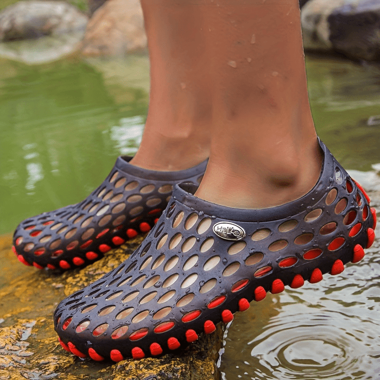 Breathable Unisex Garden Sandals - Non-Slip Summer Slides with Round Toe Design, Perfect for Outdoor Couples Wear