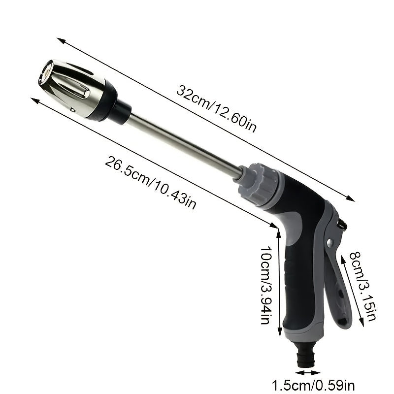 1pc Portable High Pressure Water Gun, Car Washer Garden Watering Hose Water Spray Foam Nozzle For Cars, Home, Garden Use