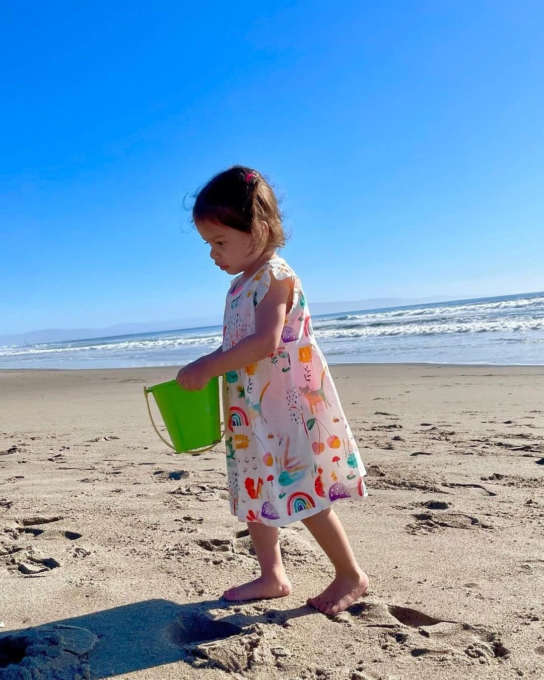 Toddler Girls Clothes Cotton Short Sleeve Casual Girls Dresses for Kids 2-7 Years