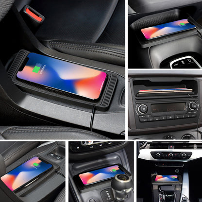 15W Automatic Wireless Car Charger - Fast Charging Pad for Apple, Huawei, Samsung Phones with Quick Alignment, Safe Charging, and Compact Design!