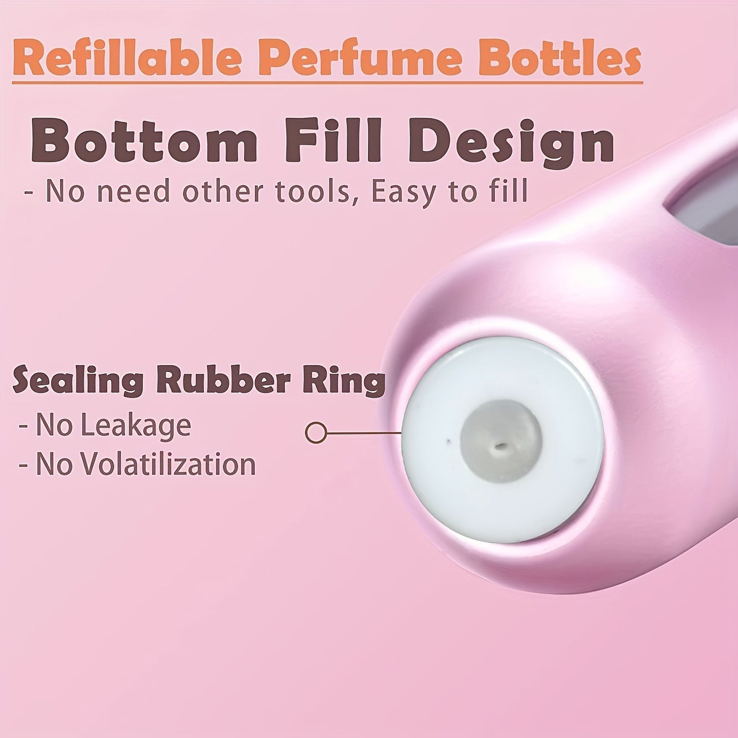 1pc,Mini Travel Perfume Refillable Atomizer, Solid Portable Perfume Spray Bottle, Travel Perfume Scent Pump Case Fragrance Empty Container Spray Bottle For Traveling And Outgoing,5ml