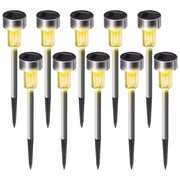 1 pack/ 8 pack/10 pack/12 pack Solar Powered Stainless Steel LED Landscape Lights, Outdoor Pathway Lights for Garden, Patio, Lawn - 1 Pack/8 Pack/10 Pack/12 Pack
