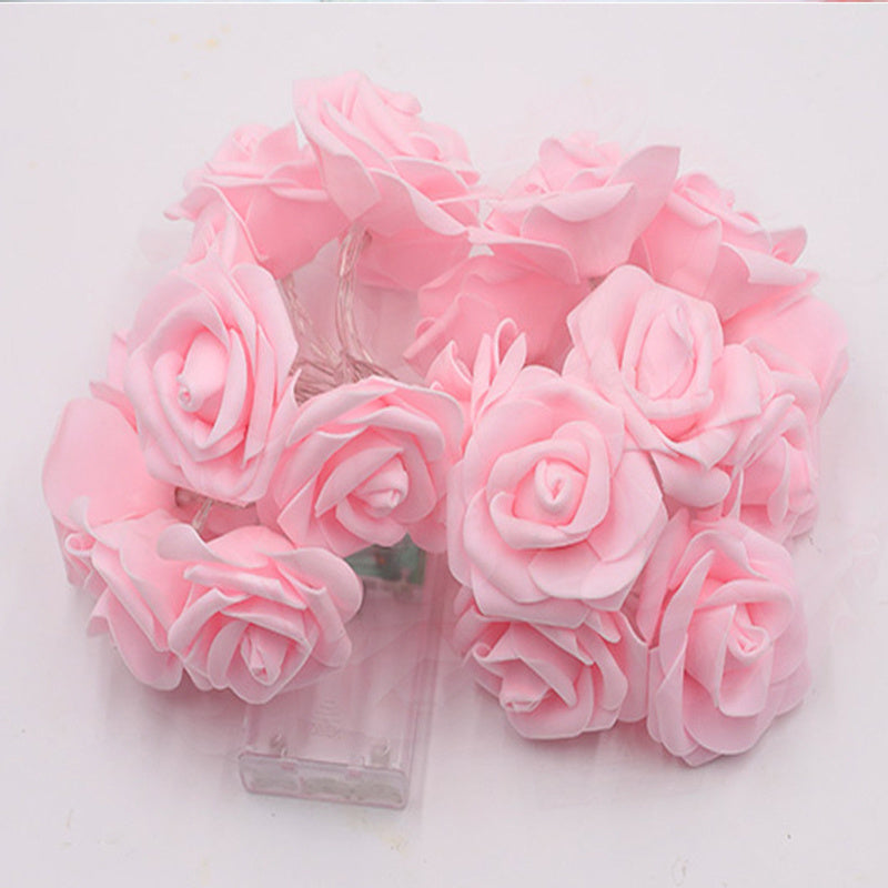 LED Rose String Lights, For Valentine's Day Wedding, Room Garden Decoration Night Light, Outdoor LED Fairy String Light Garland Wedding Street, Artificial Flowers LED Light, Mother And Valentines Day Gifts, Christmas & Hallow