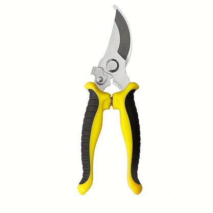 One set, branch scissors, stainless steel fruit scissors, multi-functional branch scissors, garden scissors, anti-slip, labor-saving, manual pruning scissors