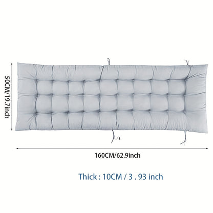 1pc Plush Lounger Recliner Chair Cushion Replacement - Soft, Water-Resistant, and Durable for Outdoor Garden Bench Seat Home Decor - Easy to Clean and Install
