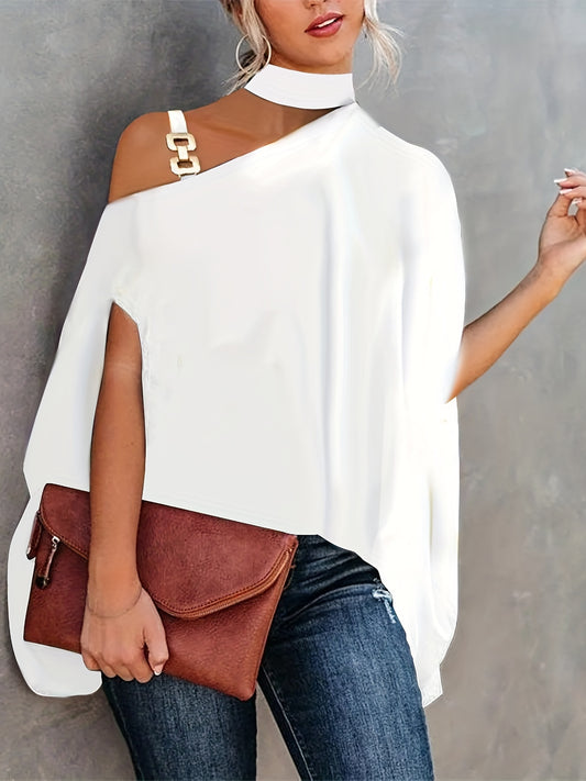 Women's Blouse Summer Halter Batwing Sleeve Floral Print Blouse