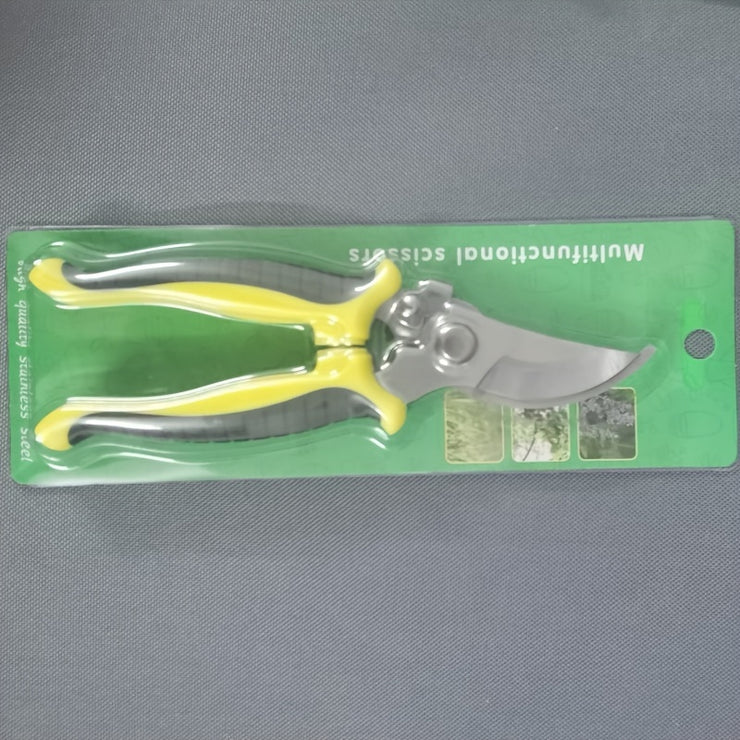 One set, branch scissors, stainless steel fruit scissors, multi-functional branch scissors, garden scissors, anti-slip, labor-saving, manual pruning scissors