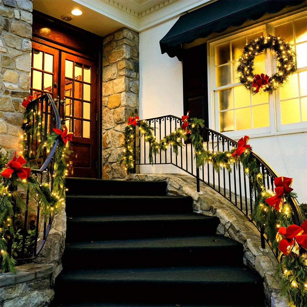 1pc, 50/100/200/300 LED Solar Light Outdoor Waterproof With 8 Modes Copper Wire Fairy Garland String Lights For Party Wedding Patio Garden Lawn Pathway Solar Power Lamp Christmas Decoration, Halloween Decorations Lights Outdo