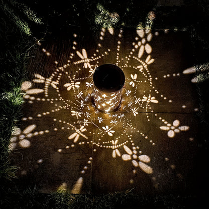 1PC Solar Outdoor Lanterns, Dragonfly Element Hanging Solar Outdoor Garden Lights, Metal Solar LED Lights, Suitable For Gardens, Courtyards, Balconies, Aisles, Lawns, Gifts For Relatives And Friends