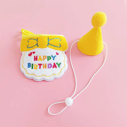 Make Your Pet's Birthday Special with this Adorable Dog Birthday Hat & Bandana Set!