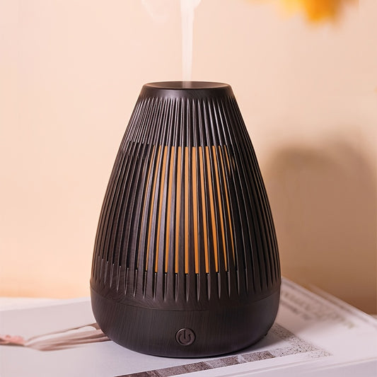 1pc Aroma diffuser Portable USB Humidifier with Color Flame Night Light and Aroma Diffuser - Enhance Your Sleep and Relaxation with Soothing Moisture and Fragrance