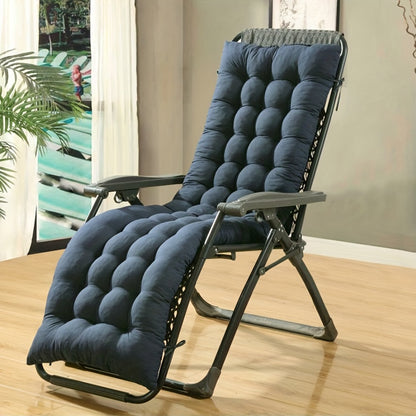 1pc Plush Lounger Recliner Chair Cushion Replacement - Soft, Water-Resistant, and Durable for Outdoor Garden Bench Seat Home Decor - Easy to Clean and Install