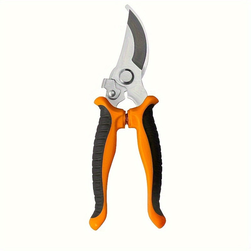 One set, branch scissors, stainless steel fruit scissors, multi-functional branch scissors, garden scissors, anti-slip, labor-saving, manual pruning scissors