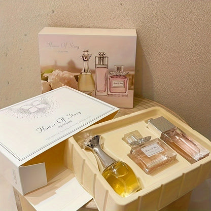 3pcs Refreshing Cedar Perfume Set for Women - Fragrance Women's, Long-Lasting, Light, Ideal for Dating, Party, Gift Giving, and Everyday Wear