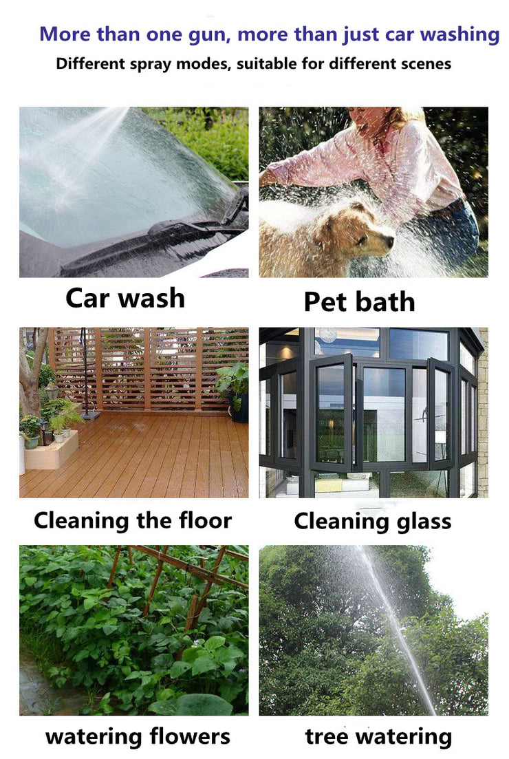 1pc Portable High Pressure Water Gun, Car Washer Garden Watering Hose Water Spray Foam Nozzle For Cars, Home, Garden Use