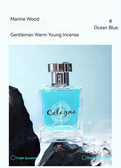 50ml Ocean Pheromones Cologne - Long-Lasting, Light, Fresh, Natural Fragrance for Men, Perfect for Dating, Party, and Gift-Giving, 1.7 Fl. Oz. Eau De Toilette Spray