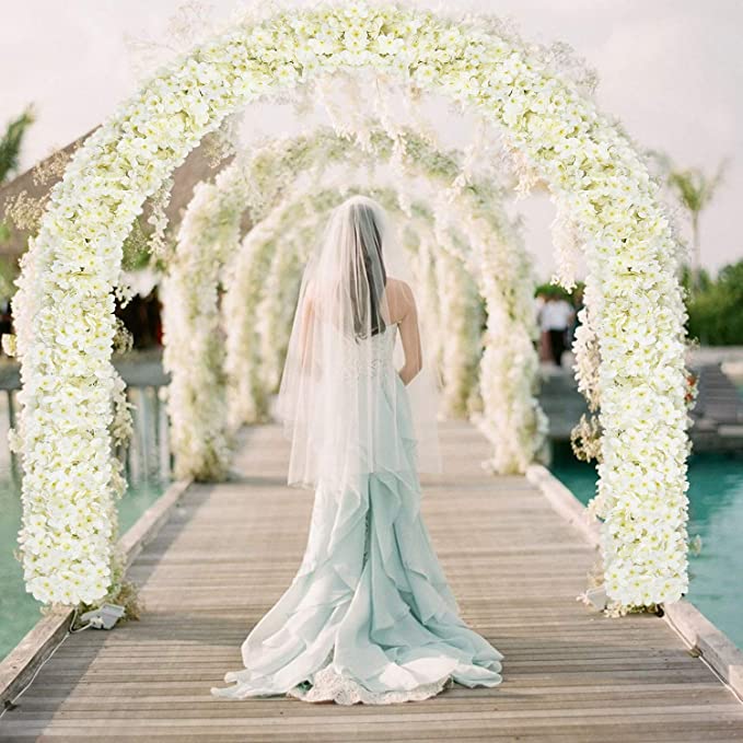 1pc 180CM/5.9ft Artificial Sakura, Fake Flowers Vine For Wedding Garden, Fake Rose Home Party Decoration Christmas Bridal Fake Silk Scrapbook Plants
