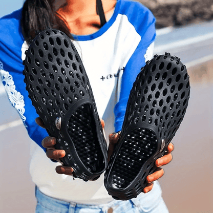 Breathable Unisex Garden Sandals - Non-Slip Summer Slides with Round Toe Design, Perfect for Outdoor Couples Wear