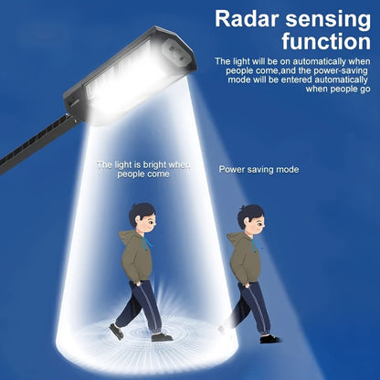 1pc 6500K Super Bright LED Solar Wall Light, Motion Sensor, 3 Lighting Mode Light, Outdoor Garden Security Street Yard Lamp With Battery