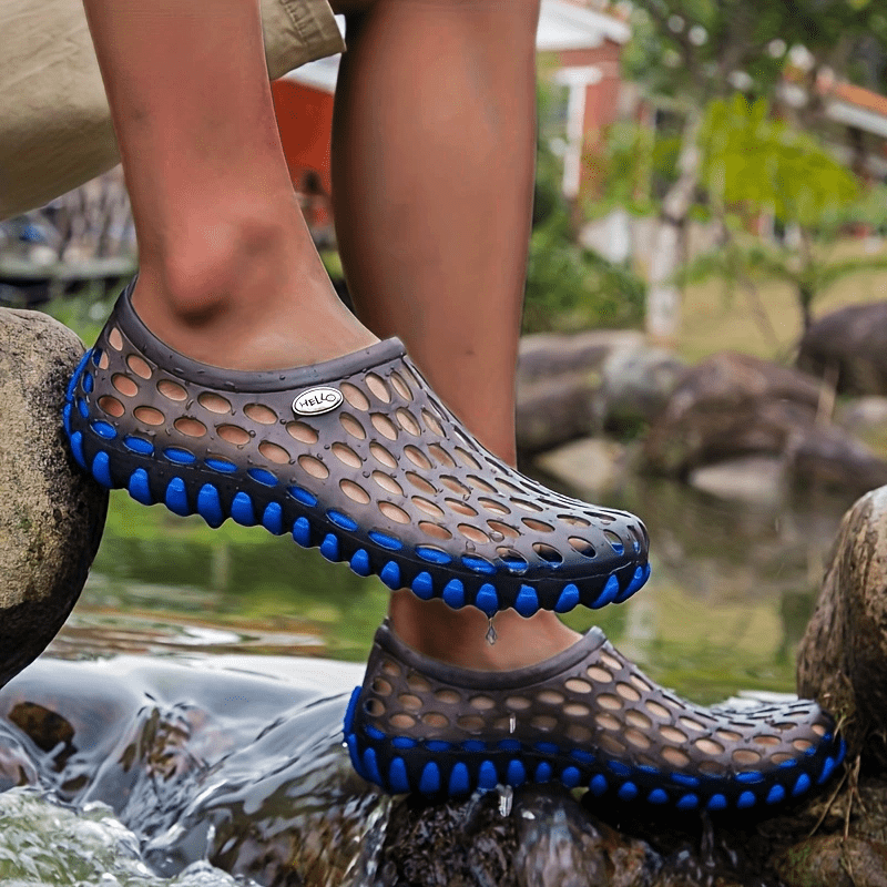 Breathable Unisex Garden Sandals - Non-Slip Summer Slides with Round Toe Design, Perfect for Outdoor Couples Wear