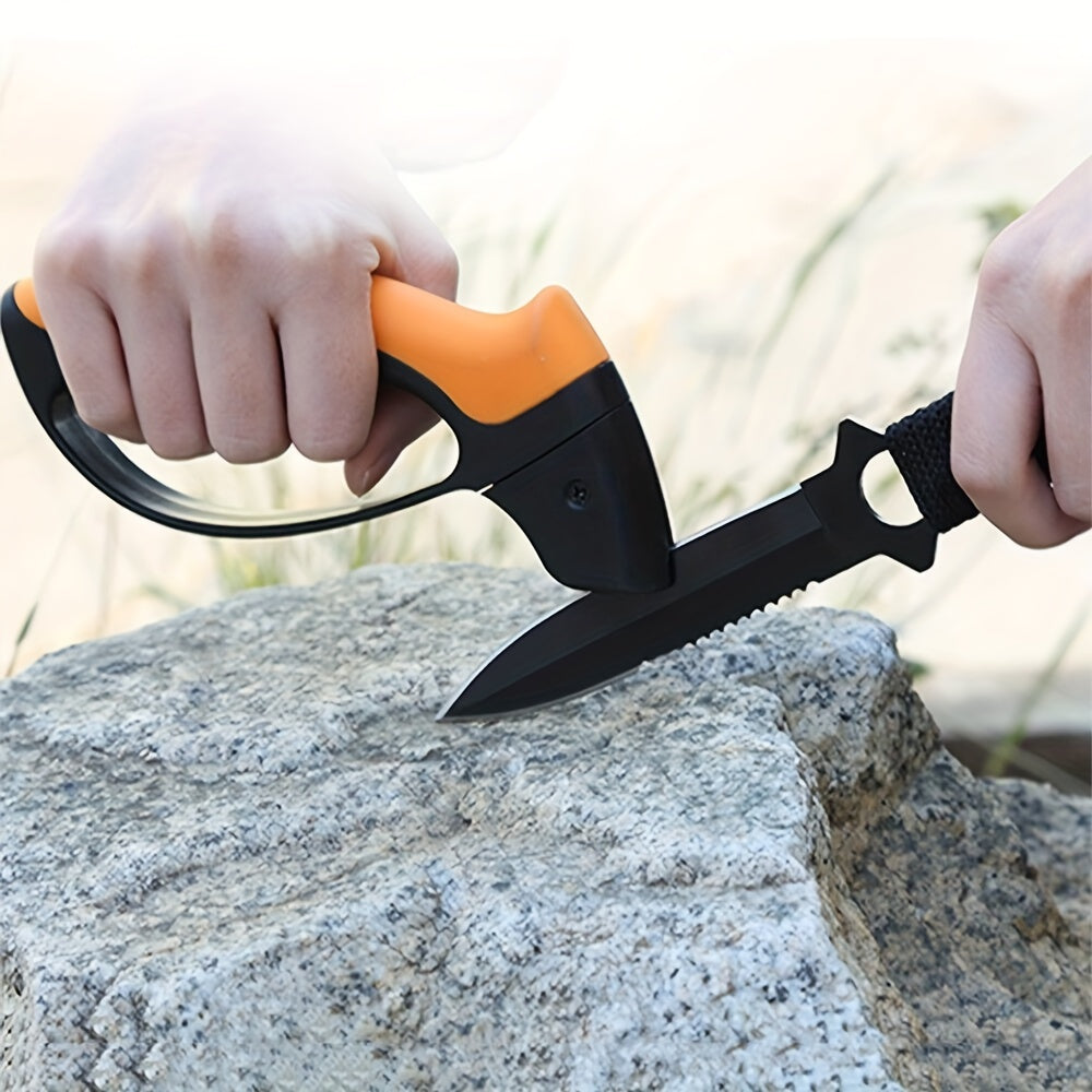 Sharpening Stone for Garden Tools: Keep Your Knives and Blades Razor Sharp for Outdoor Camping and Kitchen Use