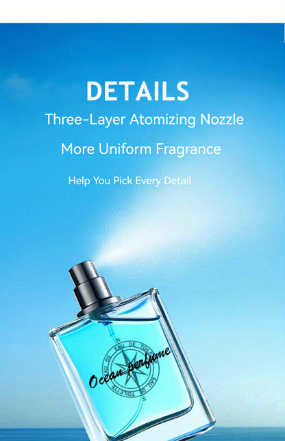 50ml Ocean Pheromones Cologne - Long-Lasting, Light, Fresh, Natural Fragrance for Men, Perfect for Dating, Party, and Gift-Giving, 1.7 Fl. Oz. Eau De Toilette Spray