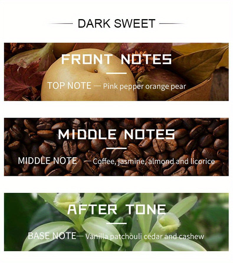 1pc Vanilla Jasmine Coffee Perfume Spray - Long-Lasting EDP Oriental Cuisine Fragrance for Women, Seductive Scent for One Night, 55ml/1.9fl oz Bottle