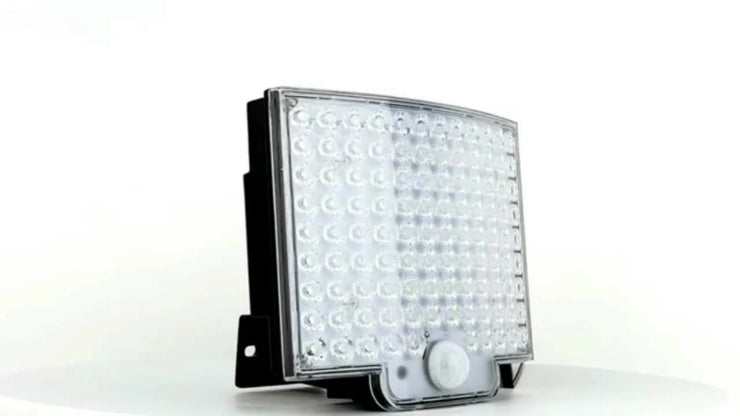 1pc Sunshine Outdoor 106LED Super Bright Motion Sensor Solar Power LED Garden Wall Light 4 Working Modes 5.5*4in