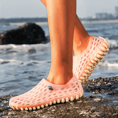 Breathable Unisex Garden Sandals - Non-Slip Summer Slides with Round Toe Design, Perfect for Outdoor Couples Wear