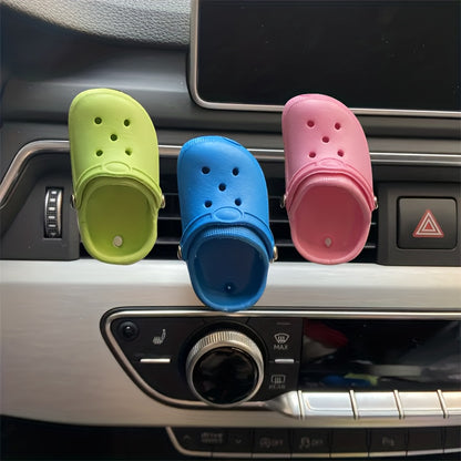 3pcs Car Fragrance Perfume Diffuser Ventilation Clip, Creative Cute Shoe Shaped Car Accessories Decoration