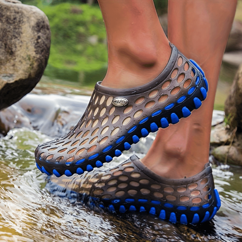 Breathable Unisex Garden Sandals - Non-Slip Summer Slides with Round Toe Design, Perfect for Outdoor Couples Wear