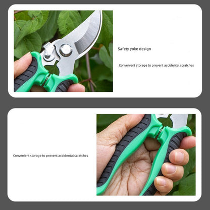 One set, branch scissors, stainless steel fruit scissors, multi-functional branch scissors, garden scissors, anti-slip, labor-saving, manual pruning scissors