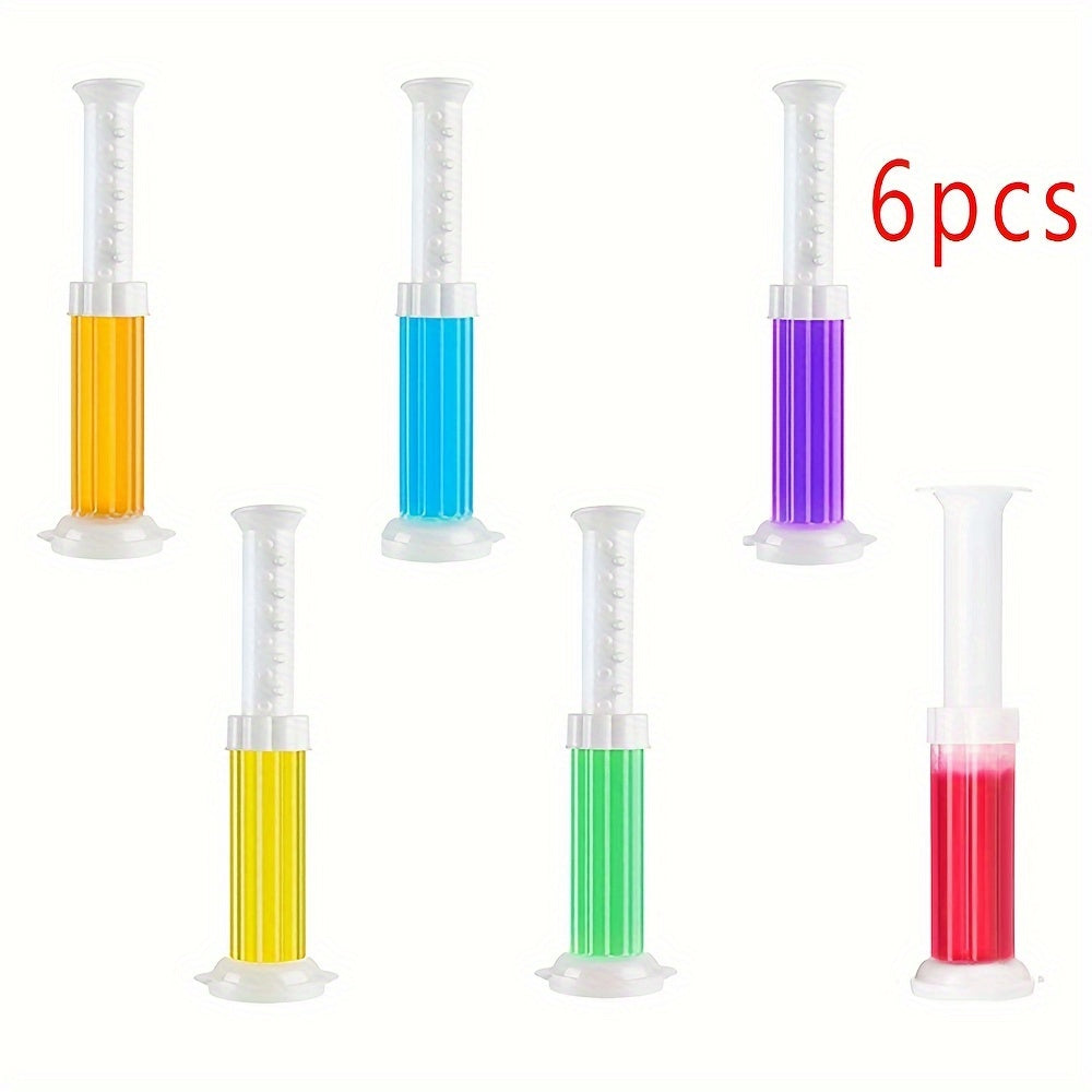 1pc/6pcs Toilet Gel Stamp Flower Fragrance Bathroom Deodorizer Bowl Cleaner Toilet Wand Refills For RV And Home