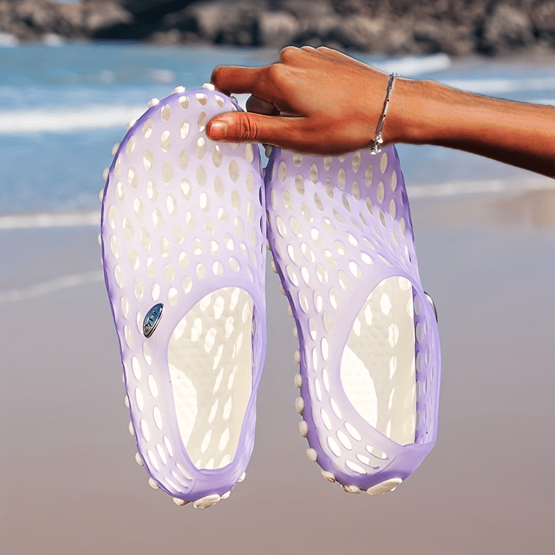 Breathable Unisex Garden Sandals - Non-Slip Summer Slides with Round Toe Design, Perfect for Outdoor Couples Wear