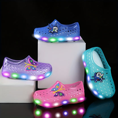 Boys Girls Clogs With Charms, Garden Shoes, Comfortable Lightweight Hollow Out Sandals, Spring And Summer